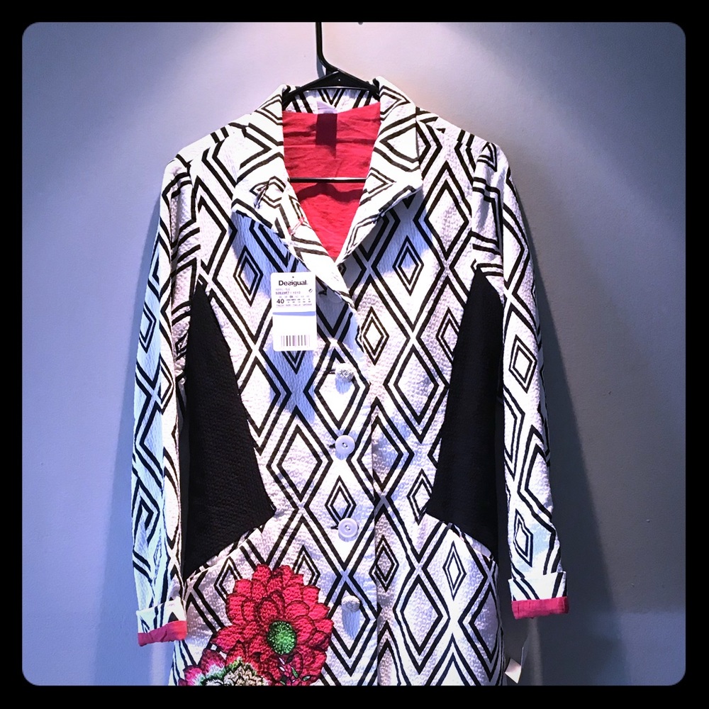 NWT Desigual Spring Coat, New and Original